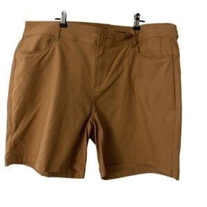 NWT PrAna Women's Halle Short Plus II in earthbound